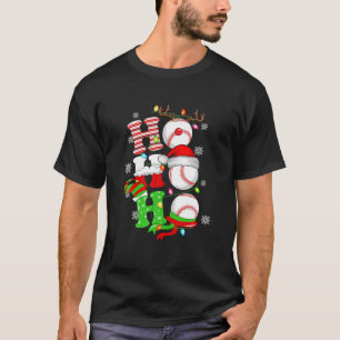 Camiseta Ho Ho Santa Claus Gorra reno Béisbol Funny Paja