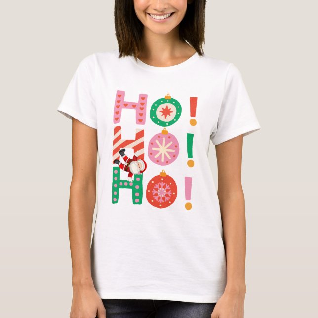 Camiseta Ho Ho Santa Navidades (Anverso)