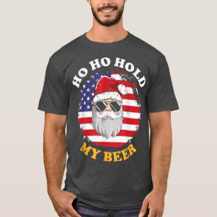 Camiseta Ho ho sostiene a mis Navidades de Cerveza en julio