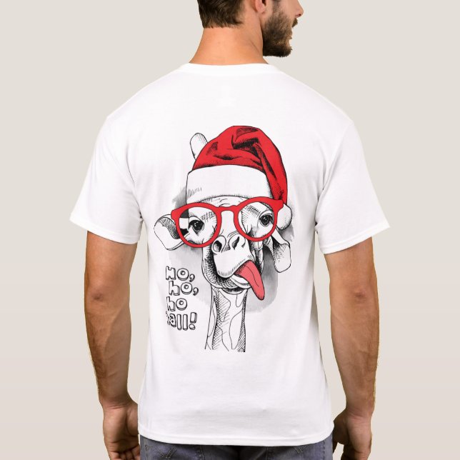 Camiseta Ho ho y’all Giraffe (Reverso)