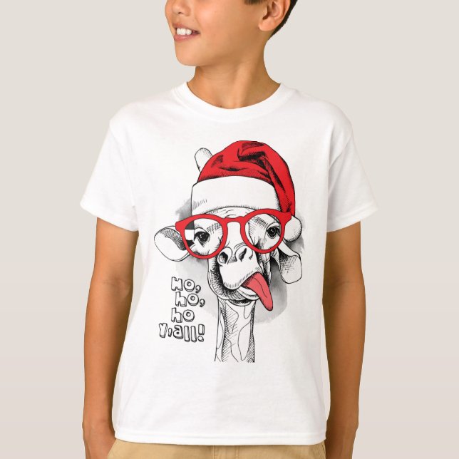 Camiseta Ho Ho Y’all Giraffe Boys (Anverso)