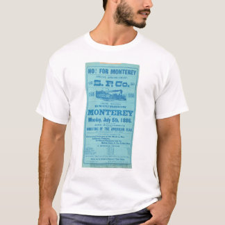 Camiseta Ho para Monterey tan. Anuncio pacífico (1652A)