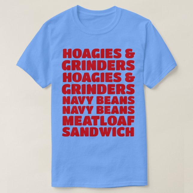 Camiseta Hoagies Grinders Hoagies Navy beans marina (Diseño del anverso)