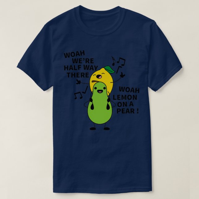 CAMISETA HOAH ESTABA A MEDIO CAMINO HABÍA WOAH LEMON EN UNA (Diseño del anverso)