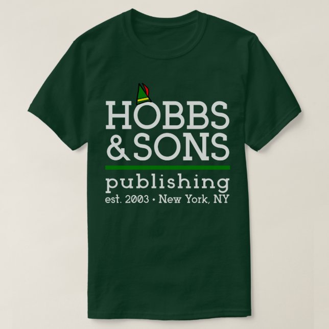 Camiseta Hobbs and Sons Publishing TShirt (Diseño del anverso)