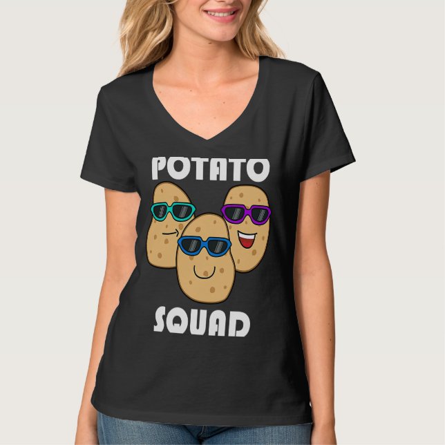 Camiseta Hobby Chef Potatoe Squad Ironic Saying Vegetables (Anverso)