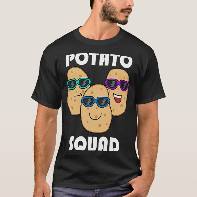 Camiseta Hobby Chef Potatoe Squad Ironic Saying Vegetables (Anverso)