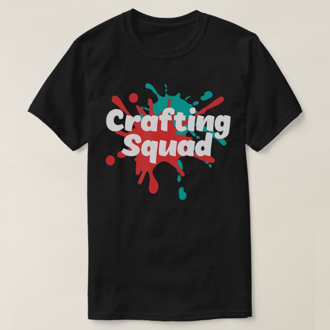 Camiseta Hobby Crafter Designer Crafting Squad  (Diseño del anverso)