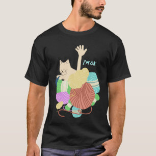 Camiseta Hobby de amor al tejido Hilo de ganchillo Aguja de