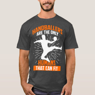 Camiseta Hobby de balonmano Volando Humor