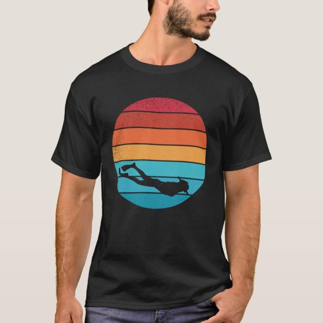 Camiseta Hobby de buceo retro vintage 2 (Anverso)