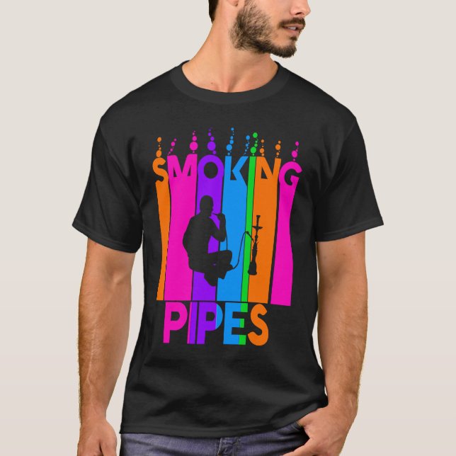 Camiseta Hobby de burbujas y tubos de fumadores deportivos (Anverso)