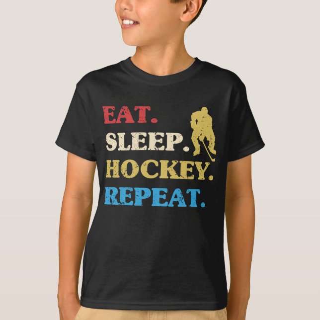 Camiseta Hobby de Hockey sobre Hielo Repetido de Hockey sob (Anverso)