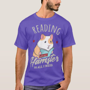 Camiseta Hobby de lectura y discurso de Hamster Cute