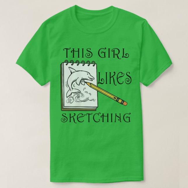 Camiseta Hobby Designer Illustrator Artwork Sketching  (Diseño del anverso)