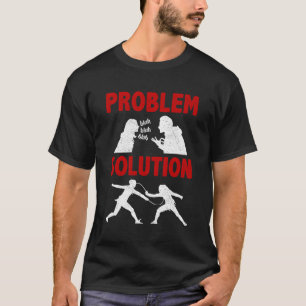 Camiseta Hobby en la solución de problemas del esgrimista