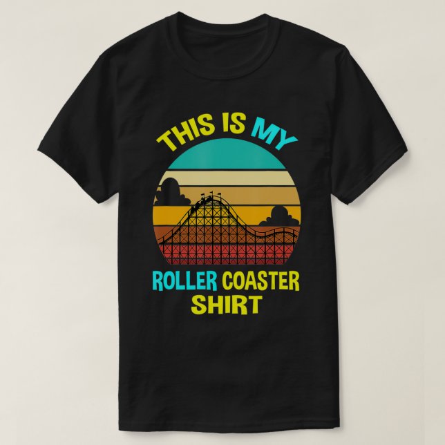 Camiseta Hobby gracioso mi Rollercoaster Rollercoaster Rega (Diseño del anverso)