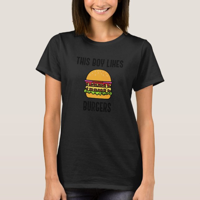 Camiseta Hobby Hamburger Chef Eating Burgers Fast Food   (Anverso)