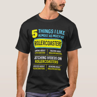 Camiseta Hobby Roller Coaster 5 Cosas Para