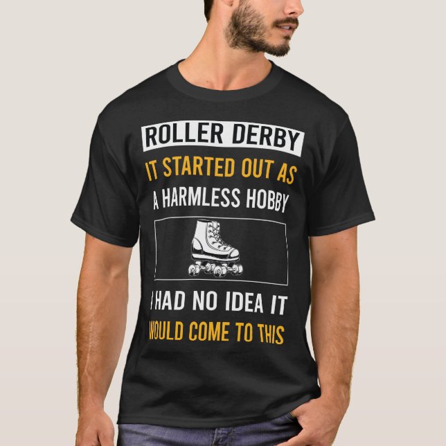 Camiseta Hobby Roller Derby Skate Skater (Anverso)