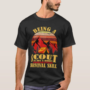 Camiseta Hobby Scout divertido Apocalíptico Supervivencia H