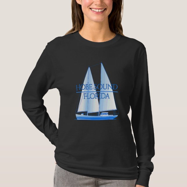 Camiseta Hobe Sound Florida Navegador Náutico Costero (Anverso)