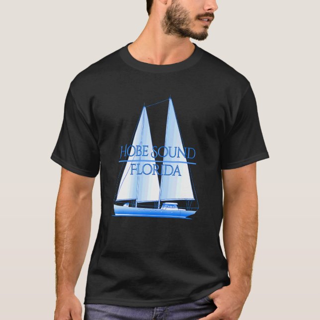 Camiseta Hobe Sound Florida Navegador Náutico Costero (Anverso)