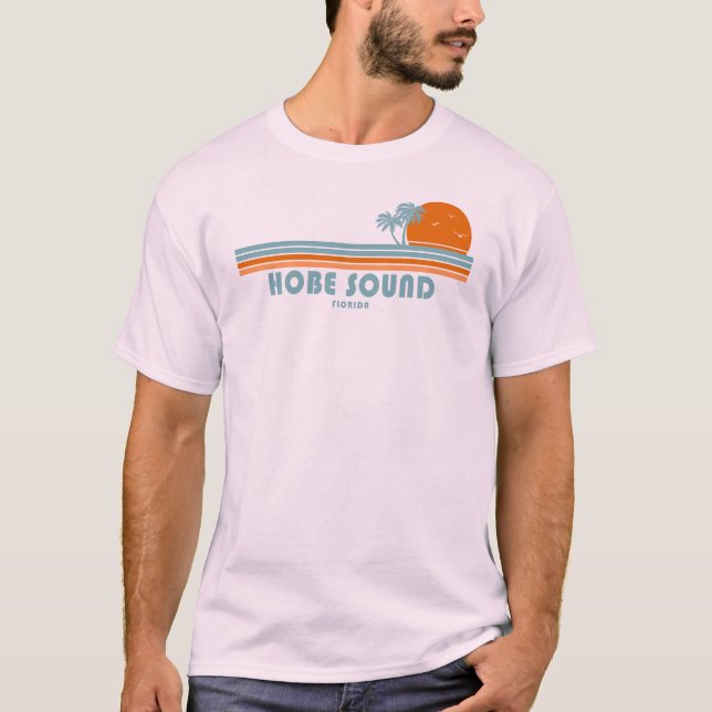 Camiseta Hobe Sound Florida Sun Palm Trees (Anverso)