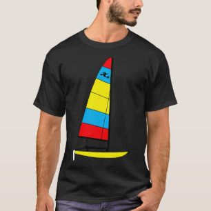 Camiseta Hobie 14 Amarillo del velero del catamarán