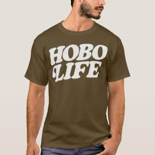 Camiseta Hobo Life Faded Thrift Style Retro Design