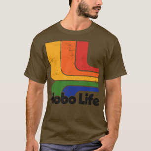 Camiseta Hobo Life Faded Thrift Style Retro Design1