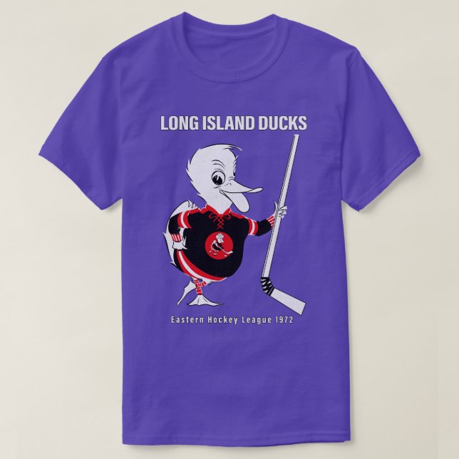 Camiseta Hockey 1972 sobre patines de Long Island desaparec (Diseño del anverso)