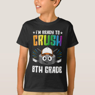 Camiseta Hockey 8° grado De vuelta a la escuela Niños Chica