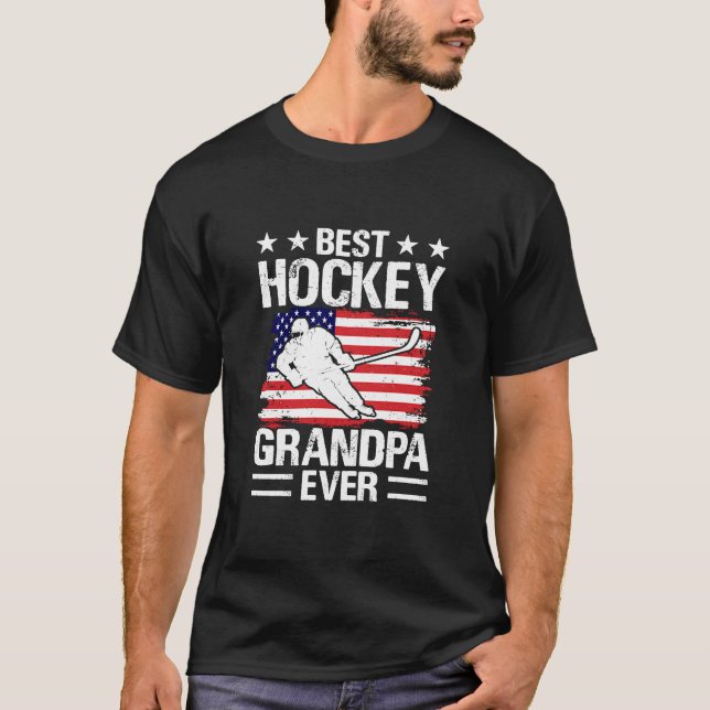 Camiseta Hockey Abuelo de Hockey para los abuelos presentes (Anverso)