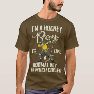 Camiseta Hockey Boy Gifts Funny Dabbing Player  Boys Kids B