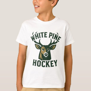 Camiseta Hockey Bucks College Oficial Vintage D de White Pi