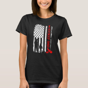 Camiseta Hockey Dad Hockey American Flag