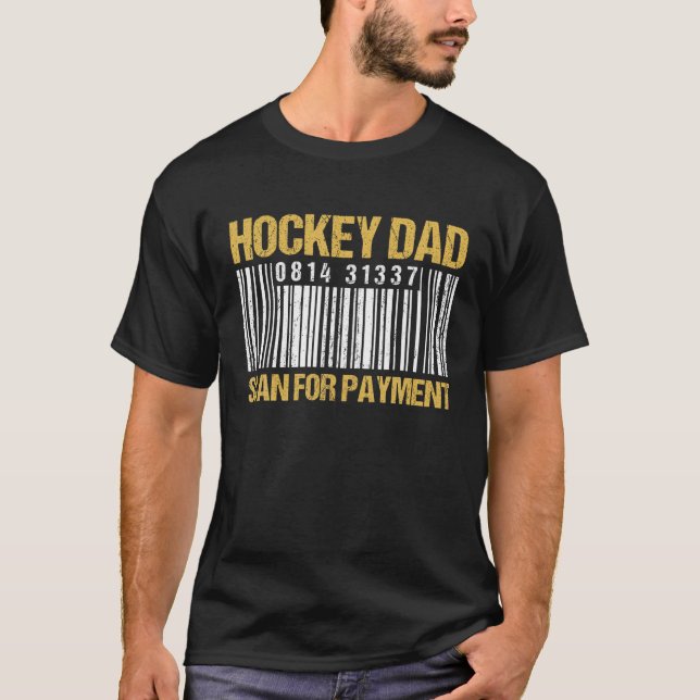 Camiseta Hockey Dad Scan Para El Hockey De Código De Pago D (Anverso)