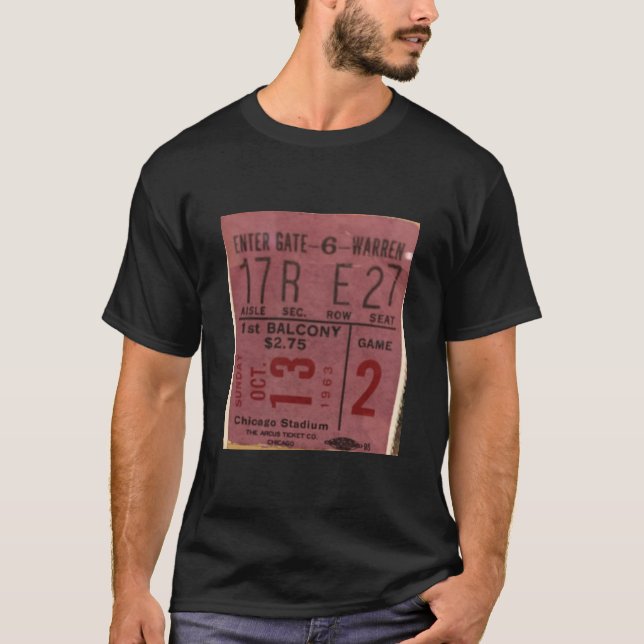 Camiseta Hockey de antaño en Chicago (Anverso)