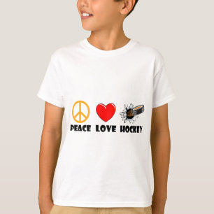 Camiseta Hockey del amor de la paz