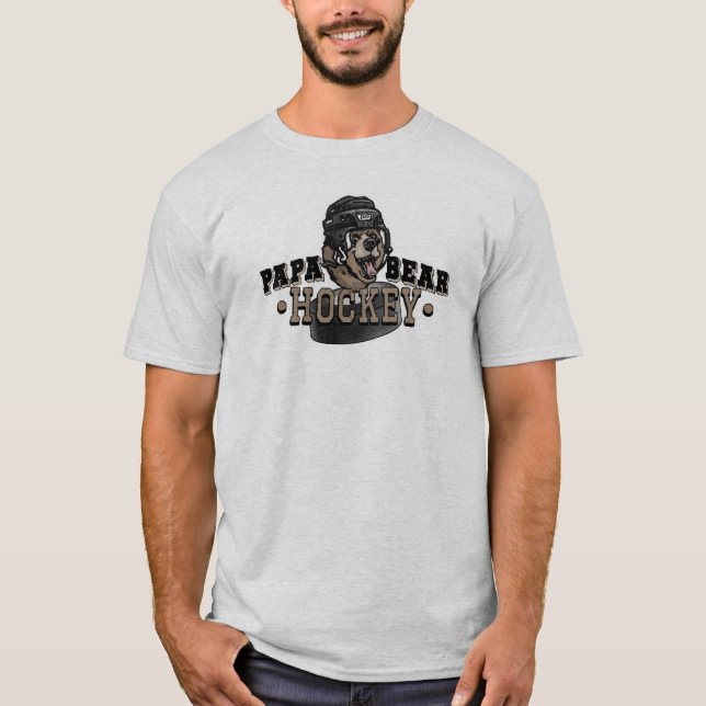 Camiseta Hockey del oso de la papá por los estudios de (Anverso)