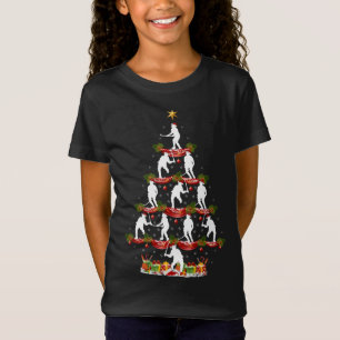 Camiseta Hockey Deportes navidad árbol Iluminación de campo