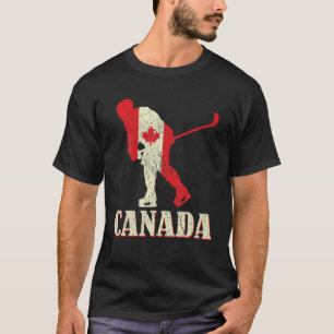 Camiseta Hockey Distancia deportiva Canadá Día Orgullosa fi