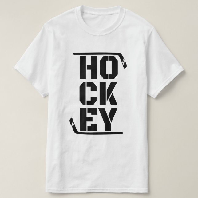 Camiseta Hockey divertido (Diseño del anverso)