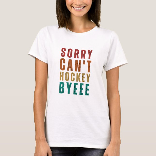 Camiseta Hockey divertido (Anverso)