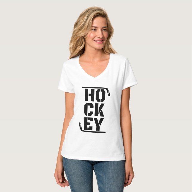 Camiseta Hockey divertido (Anverso completo)