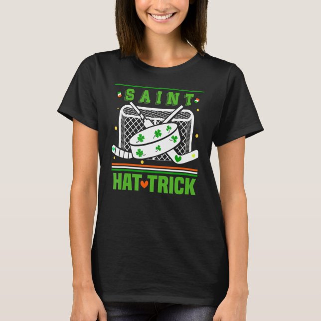 Camiseta Hockey divertido de Saint Hattrick (Anverso)