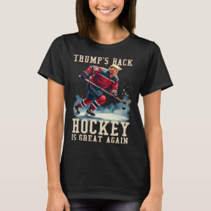 Camiseta Hockey Divertido Trump Jugador Genial Vintage Hock