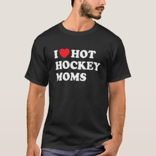 Camiseta Hockey divertidos me encantan las mamás de hockey 