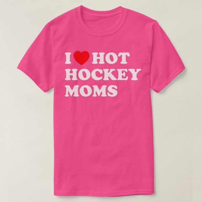 Camiseta Hockey divertidos me encantan las mamás de hockey  (Diseño del anverso)